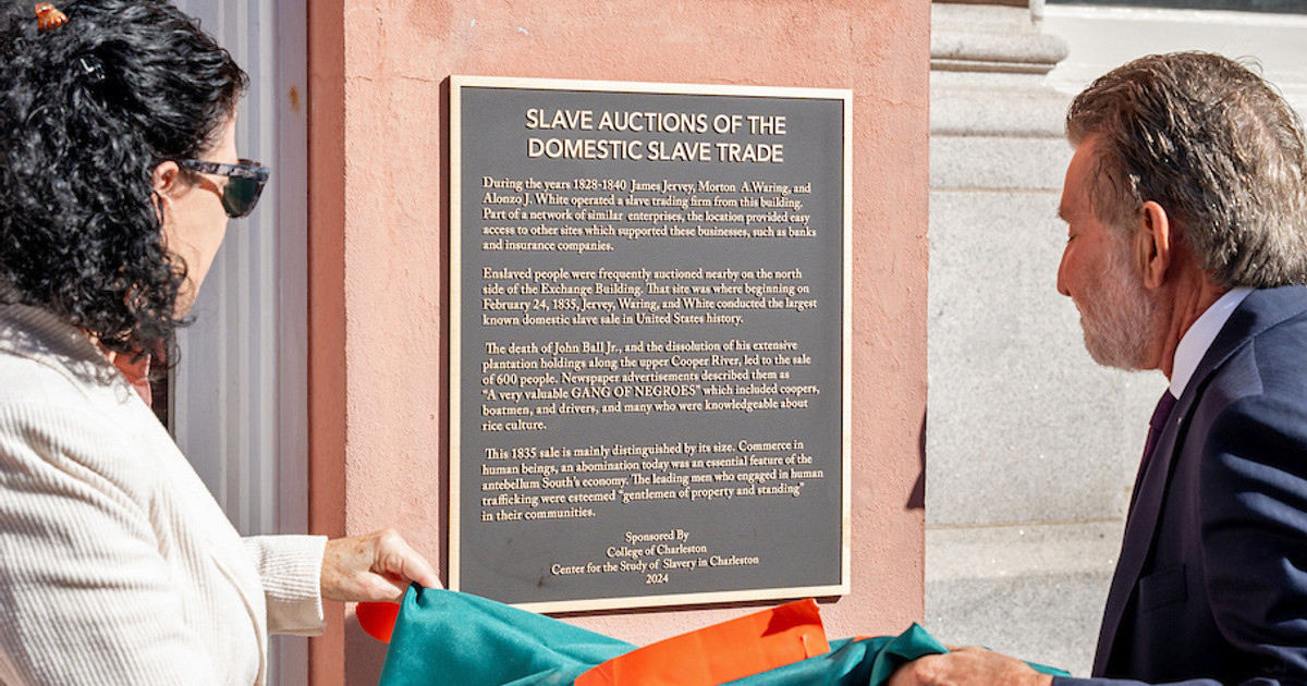 Charleston Adds Historical Marker to Remember Largest Known U.S. Slave Sale — ProPublica