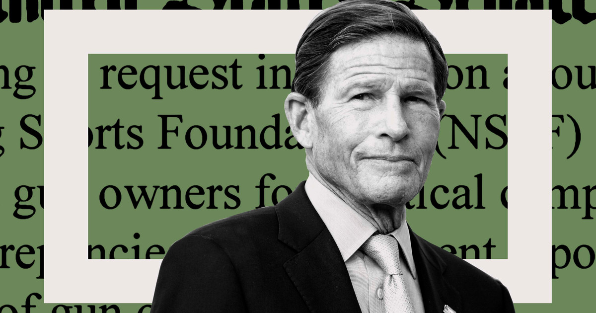 Gun Industry’s Sharing of Customer Data Slammed by U.S. Sen. Blumenthal — ProPublica