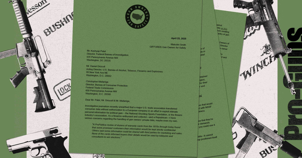 Start 17 Gun Group Seeks Federal Probe of Industry’s Secret Sharing of Data — ProPublica
